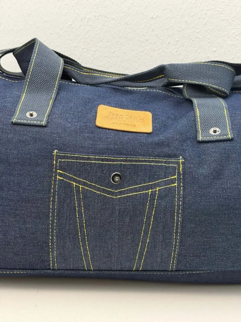 Jean Paul Gaultier pour vous Denim Weekender Duffel Bag NWOT